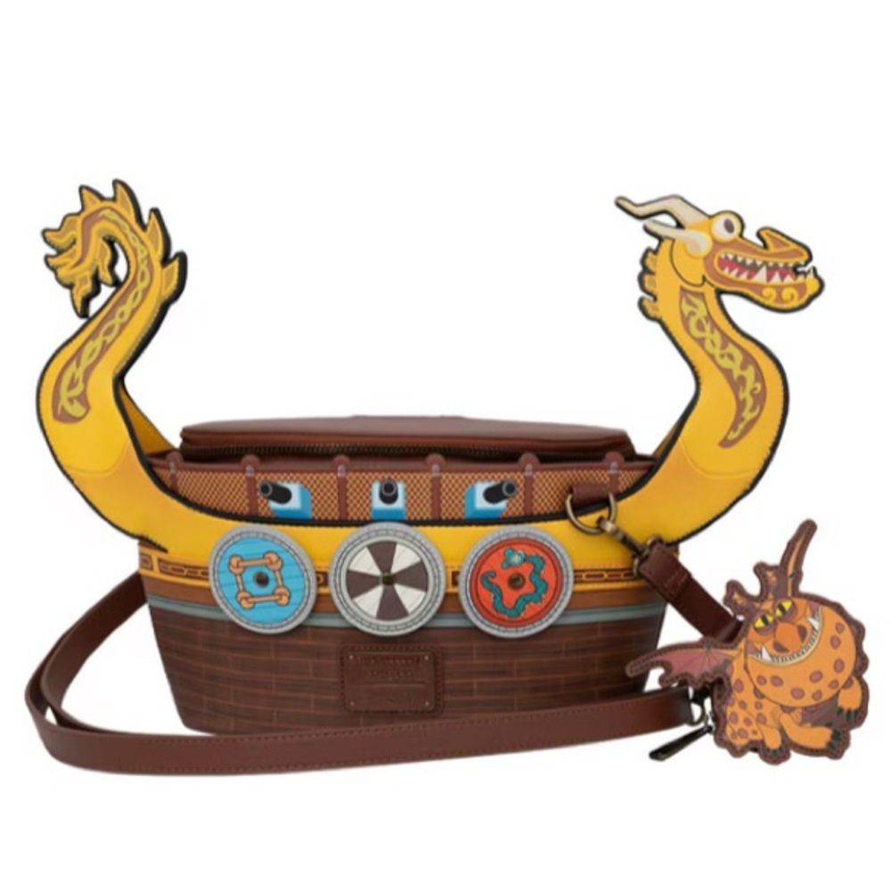 Loungefly How To Train Your Dragon Viking Ship Crossbody Bag NWT​